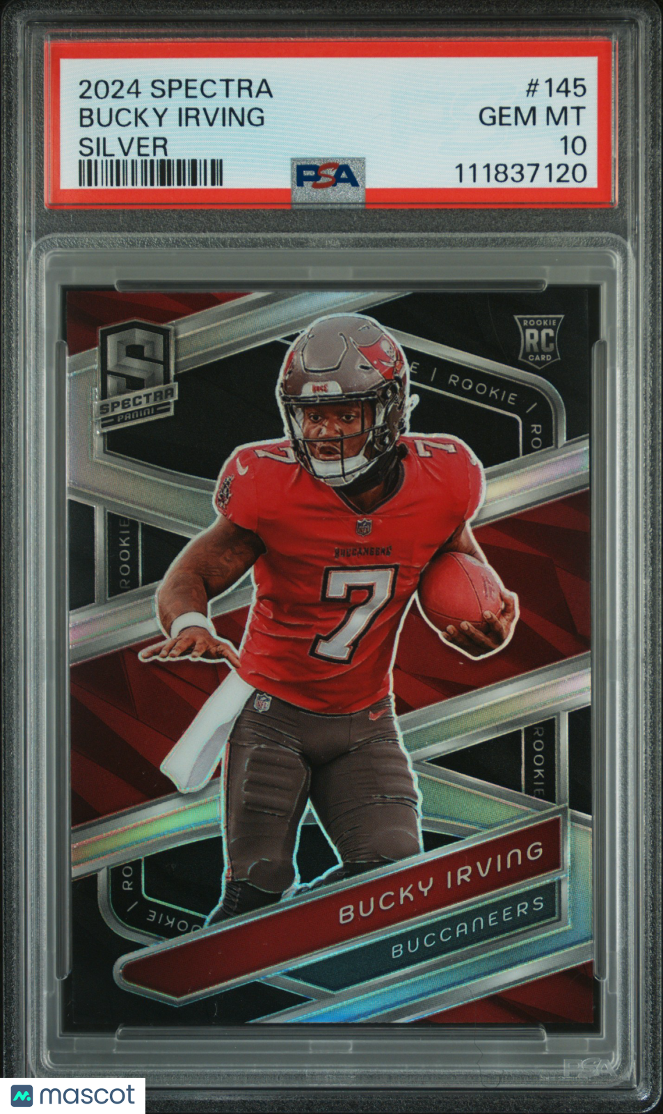 2024 Panini Spectra Bucky Irving Silver PSA 10