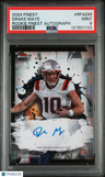 2024 Topps Finest Rookie Finest Autographs Drake Maye PSA 9
