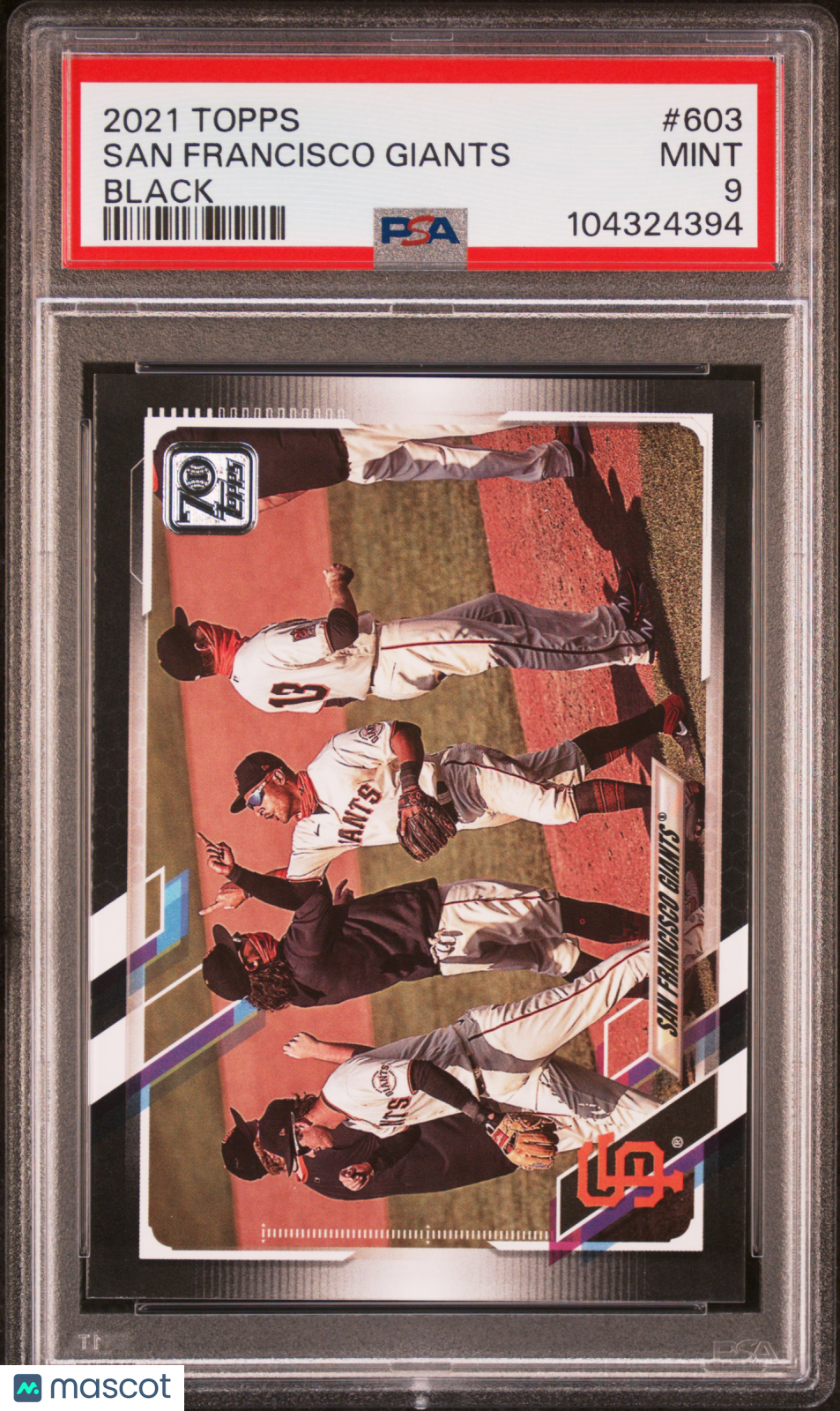 2021 Topps San Francisco Giants Black PSA 9