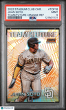 2022 Topps Stadium Club Chrome Team Of The Future Juan Soto Orange Ref PSA 9