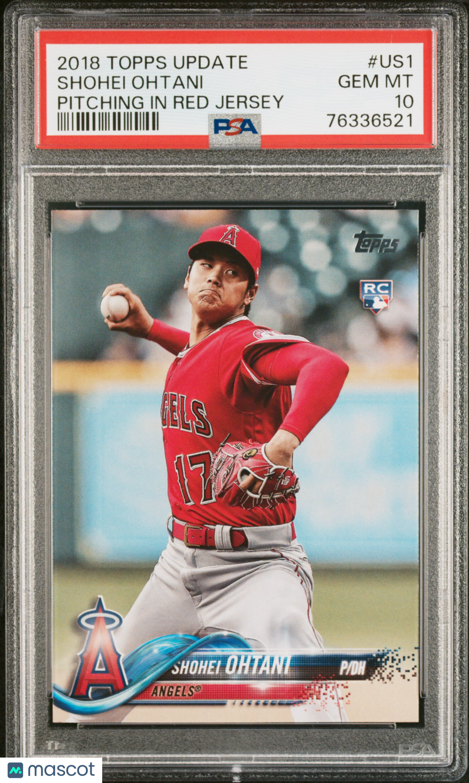2018 Topps Update Shohei Ohtani PSA 10