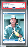1984 Fleer Rickey Henderson PSA 9