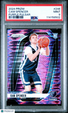 2024 Panini Prizm Cam Spencer Purple Pulsar PSA 9