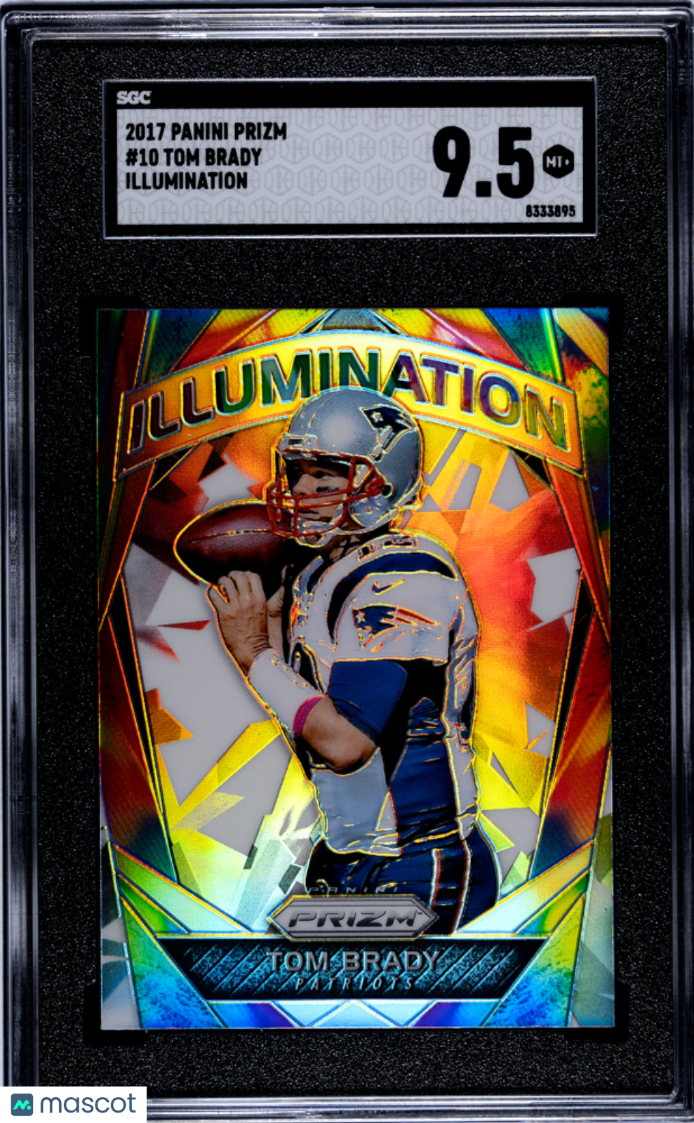 2017 Panini Prizm Tom Brady Illumination SGC 9.5