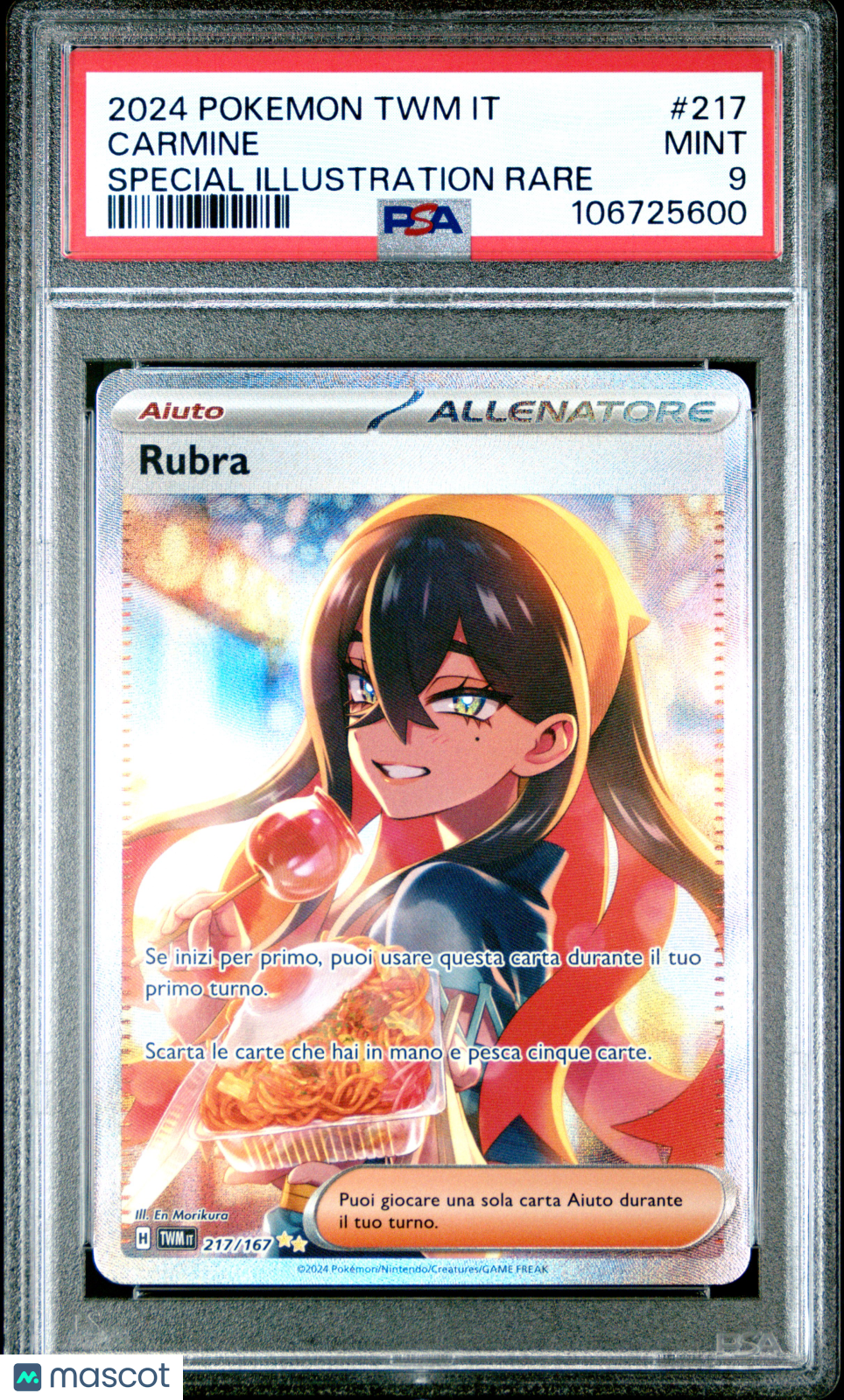 2024 Pokemon Italian Twm It-Twilight Masquerade Carmine SIR PSA 9