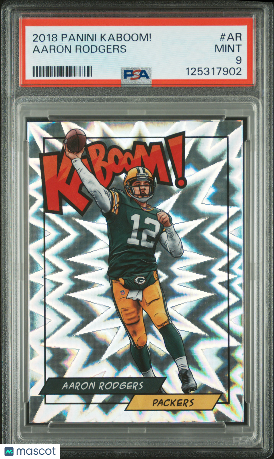 2018 Panini Kaboom! Aaron Rodgers PSA 9