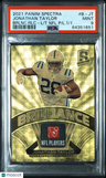 2021 Panini Spectra Brilliance Relics Jonathan Taylor L/T Nfl P/L.1/1 PSA 9