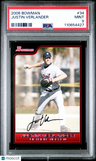 2006 Bowman Justin Verlander PSA 9