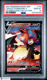 2021 Pokemon Swsh Black Star Promo Lance'S Charizard V Celebrations PSA 10