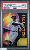 2024 Topps Chrome Chrome All Etch Aaron Judge All Etch-Black Refractor PSA 10