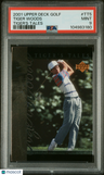 2001 Upper Deck Tiger'S Tales Tiger Woods #TT5 PSA 9