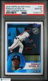 2018 Topps Silver Pack 1983 Chrome Promo Ronald Acuna Jr. PSA 10