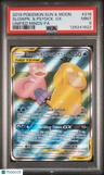 2019 Pokemon Sun & Moon Unified Minds Slowpk. & Psydck. Gx Fa PSA 9