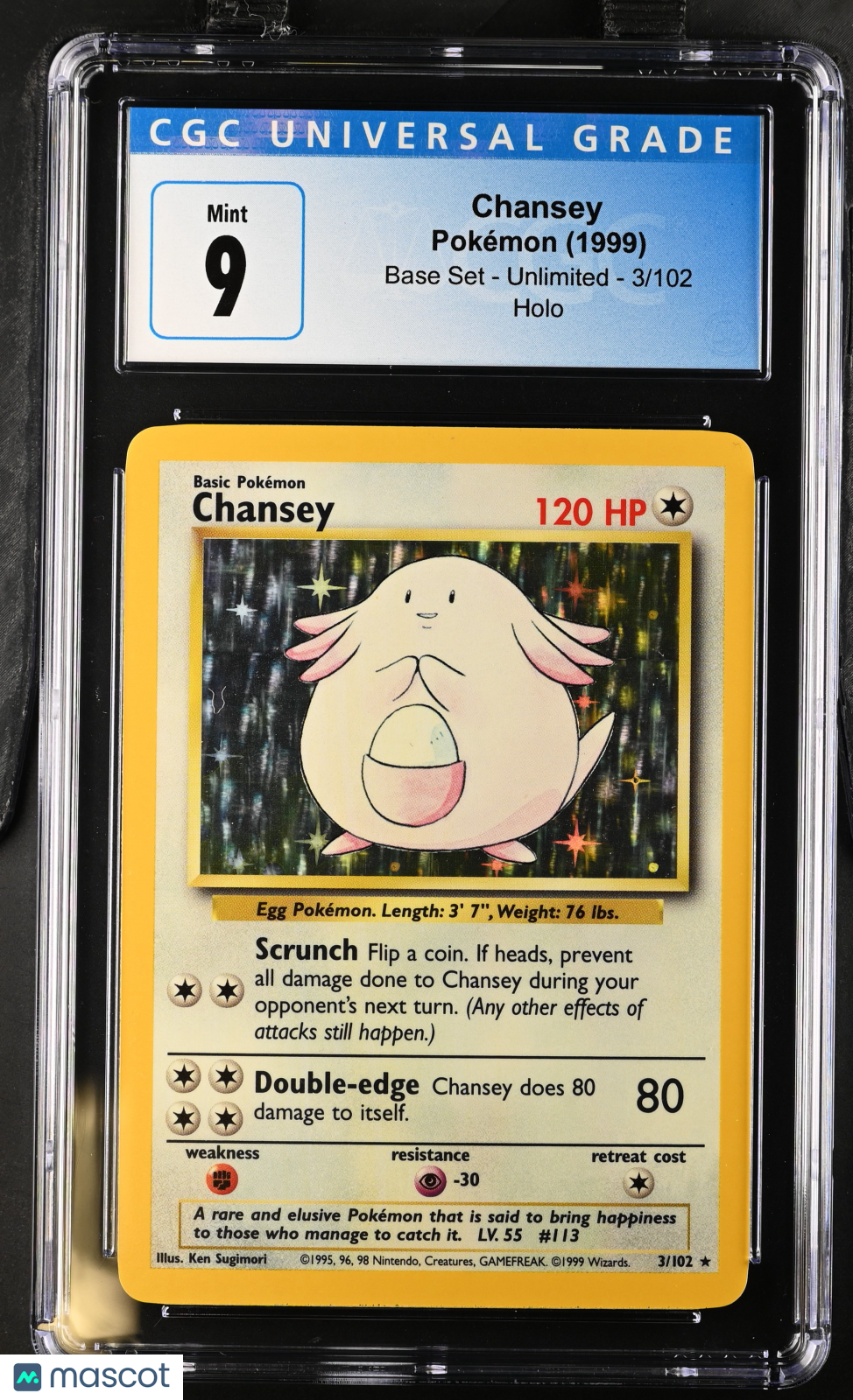 1999 Base Set Chansey CGC 9