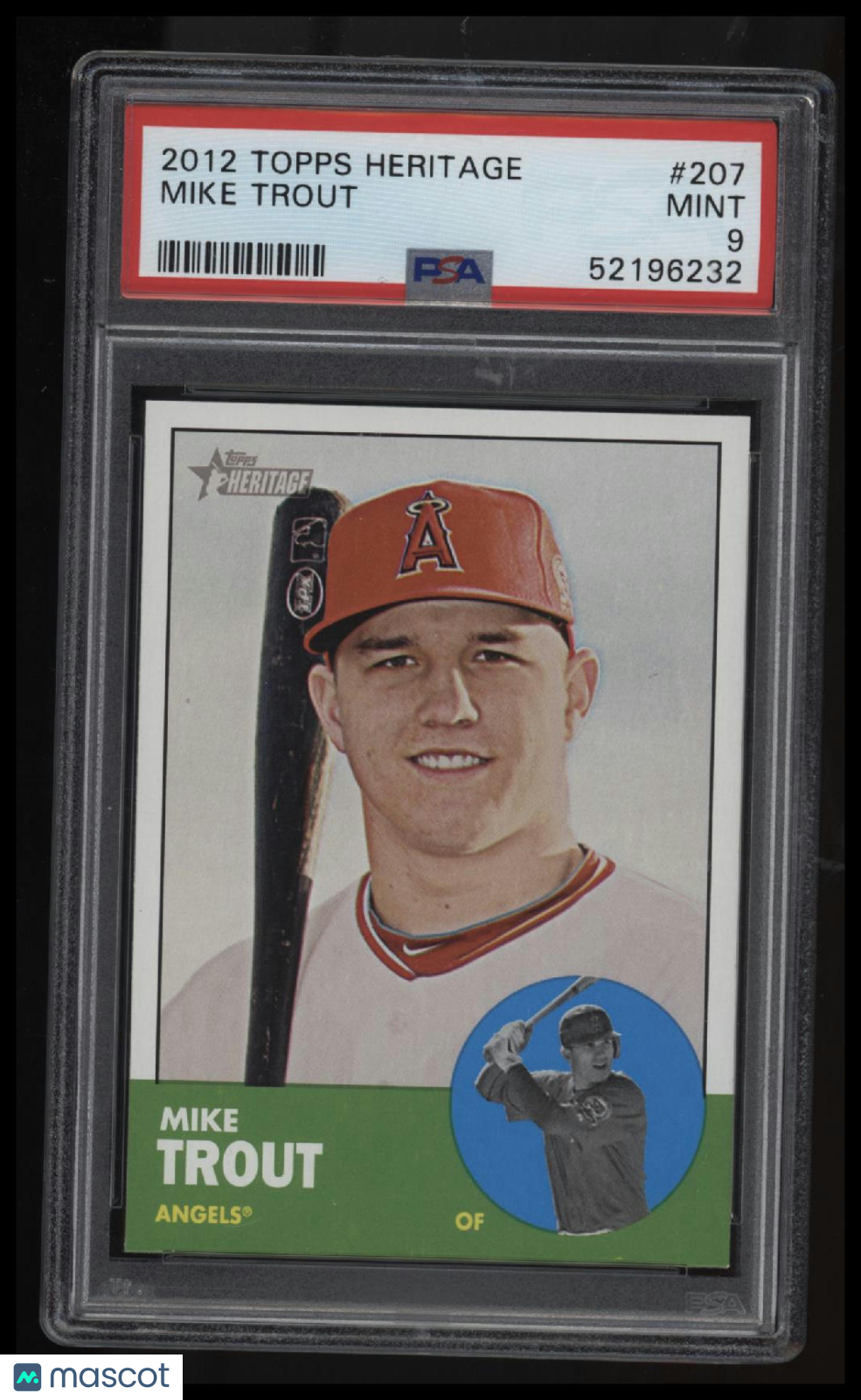 2012 Topps Heritage Mike Trout PSA 9