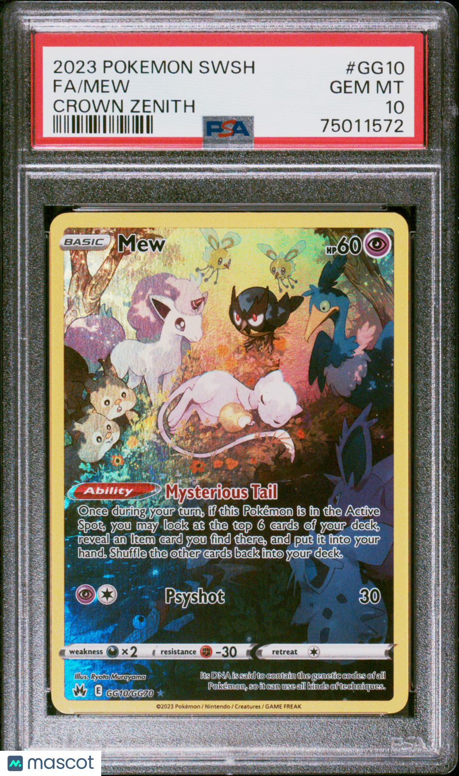 2023 Pokemon Sword And Shield Crown Zenith Mew PSA 10