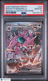 2025 Pokemon Destined Rivals Rocket's Nidoking Ex SIR PSA 10