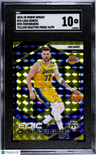 2024-25 Panini Mosaic Luka Doncic Epic Performers Yellow Reactive Prizm SGC 10