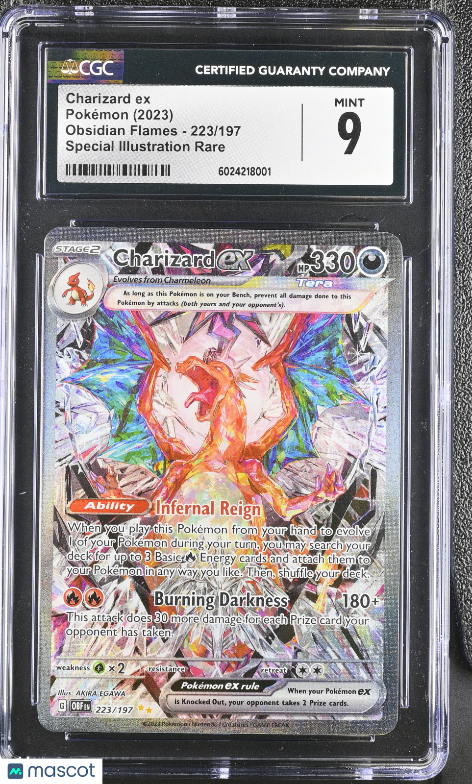 2023 Obsidian Flames Charizard ex CGC 9