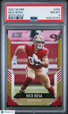 2021 Panini Score Nick Bosa Dots Gold PSA 8
