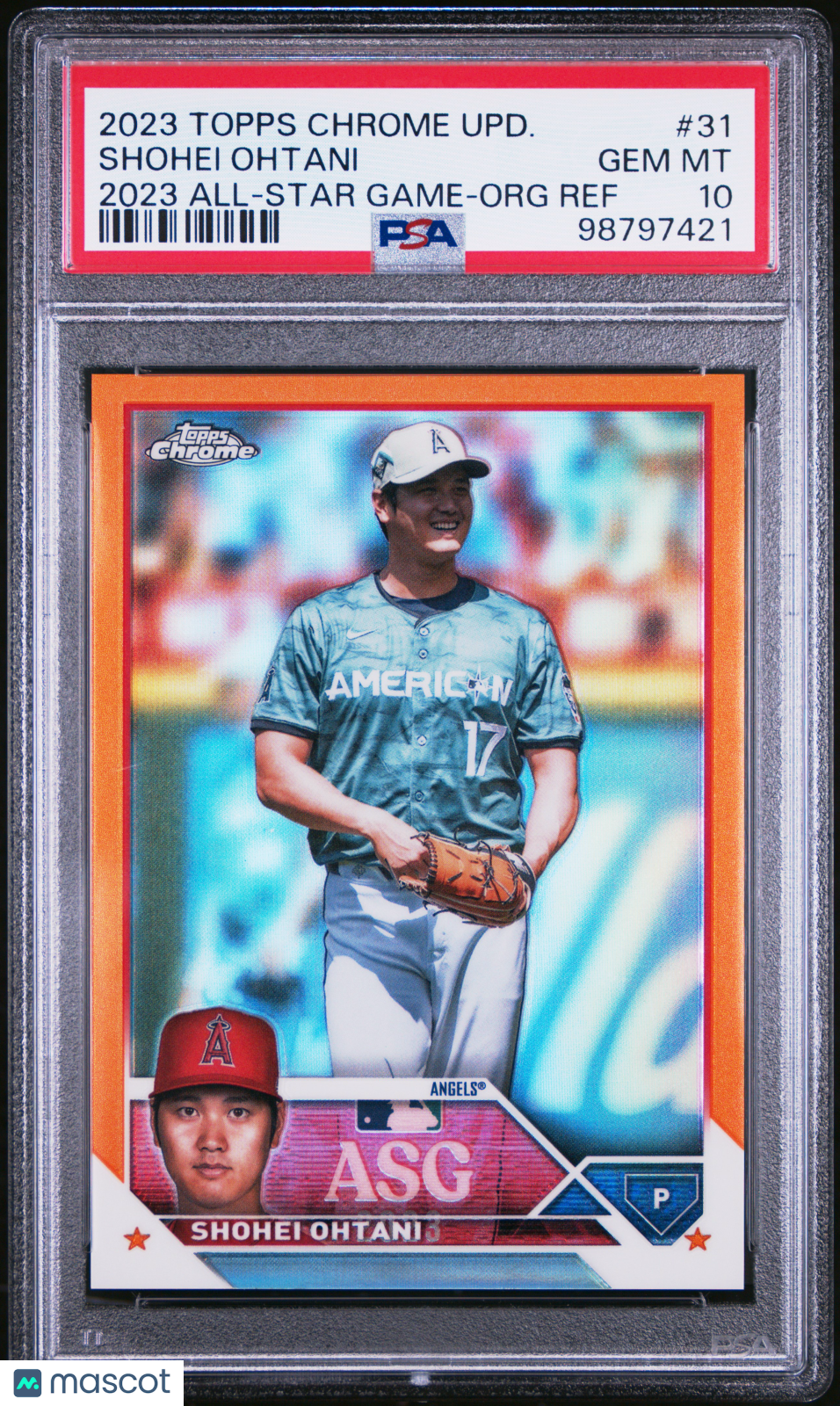 2023 Topps Chrome Update All-Star Game Shohei Ohtani Org Ref PSA 10