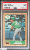 1987 Topps Mark Mcgwire PSA 9