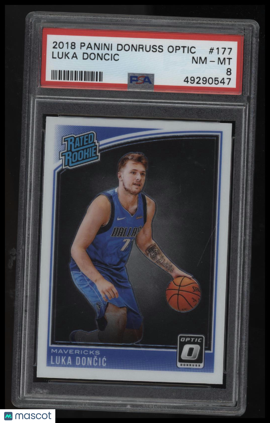2018 Panini Donruss Optic Luka Doncic PSA 8