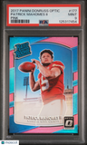 2017 Panini Donruss Optic Patrick Mahomes Ii Pink PSA 9