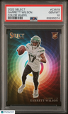 2022 Panini Select Color Wheel Garrett Wilson Color Wheel PSA 10