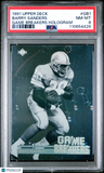 1991 Upper Deck Game Breakers Hologram Barry Sanders Game PSA 8