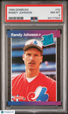 1989 Donruss Randy Johnson PSA 8