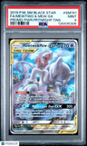 2019 Pokemon Sm Black Star Promo Mewtwo & Mew Gx Promo-Pwr.Prtnrshp.Tins PSA 9
