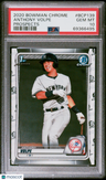 2020 Bowman Chrome Prospects Anthony Volpe Prospects PSA 10