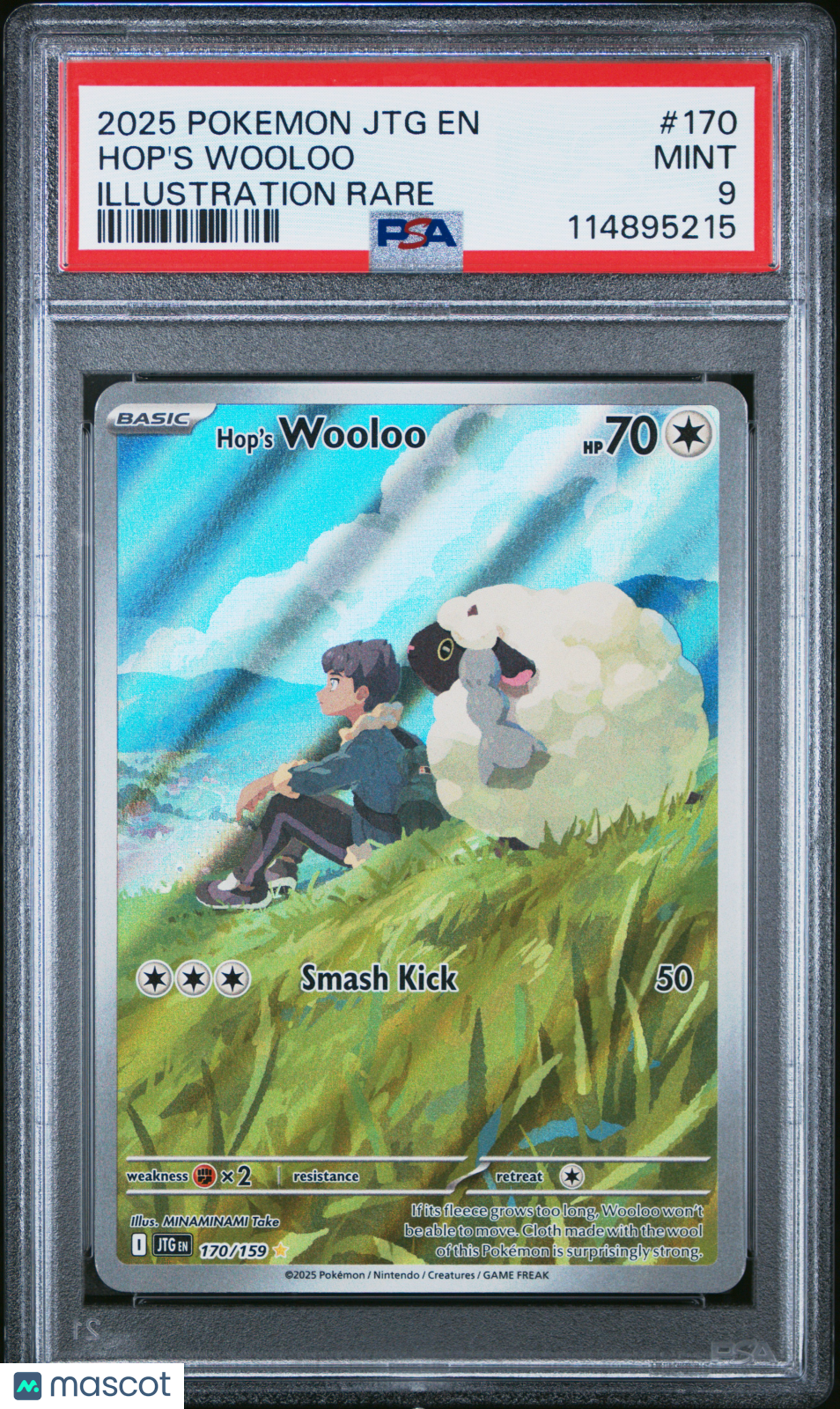 2025 Pokemon Jtg En-Journey Together Hop&#39;S Wooloo Illustration Rare PSA 9
