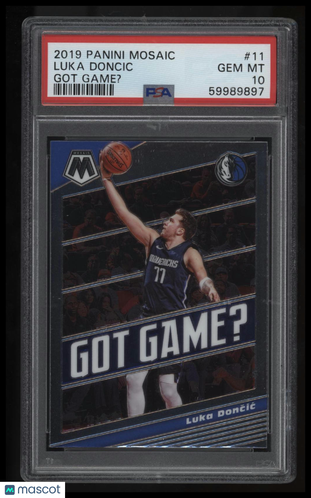 2019 Panini Mosaic Got Game? Luka Doncic Got Game? PSA 10