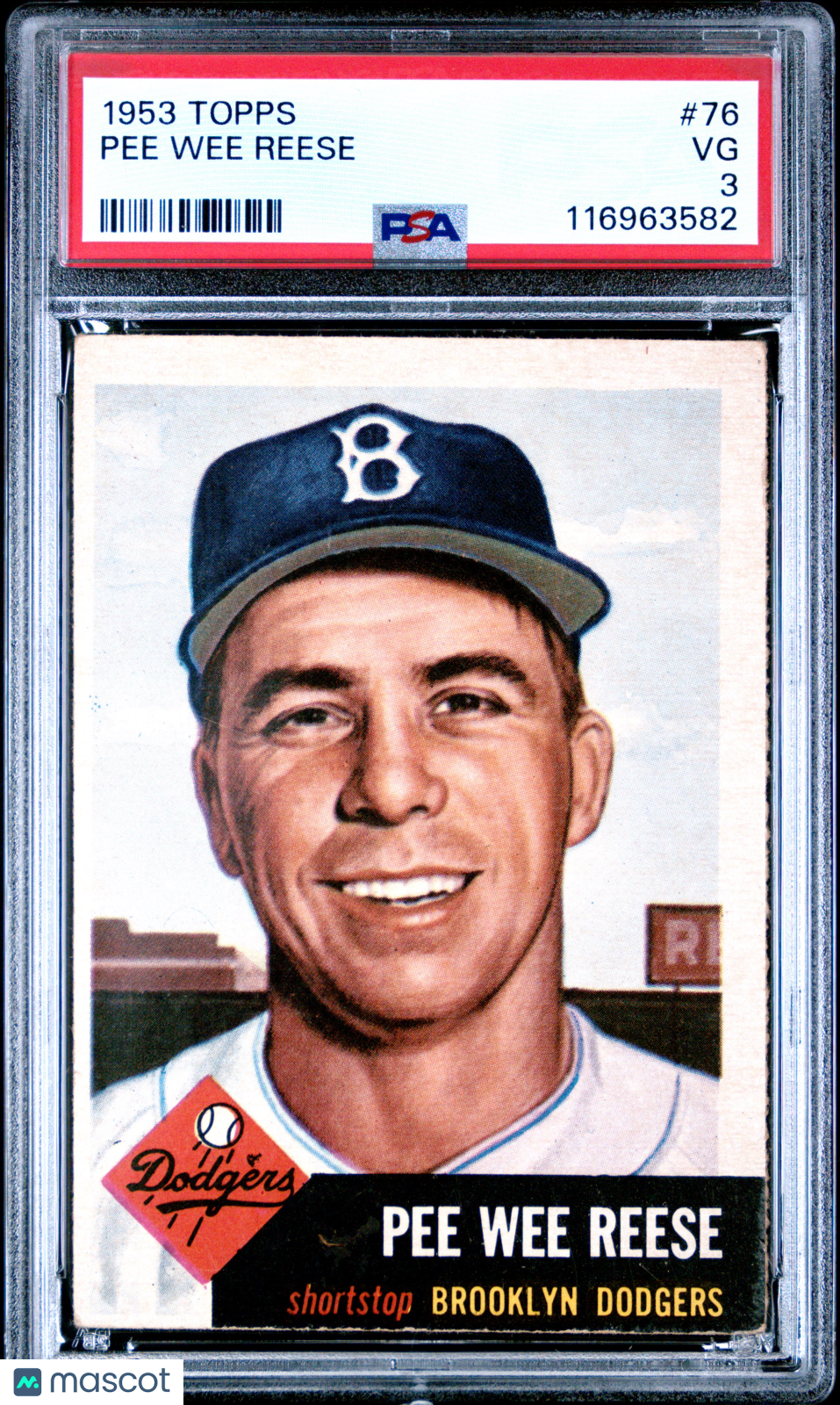 1953 Topps Pee Wee Reese PSA 3