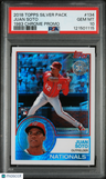 2018 Topps Silver Pack 1983 Chrome Promo Juan Soto 1983 Chrome Promo PSA 10