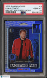 2019 Panini Hoops Backstage Pass Luka Doncic Backstage Pass-Holo PSA 10