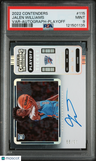 2022 Panini Contenders Jalen Williams Var-Autograph-Playoff PSA 9