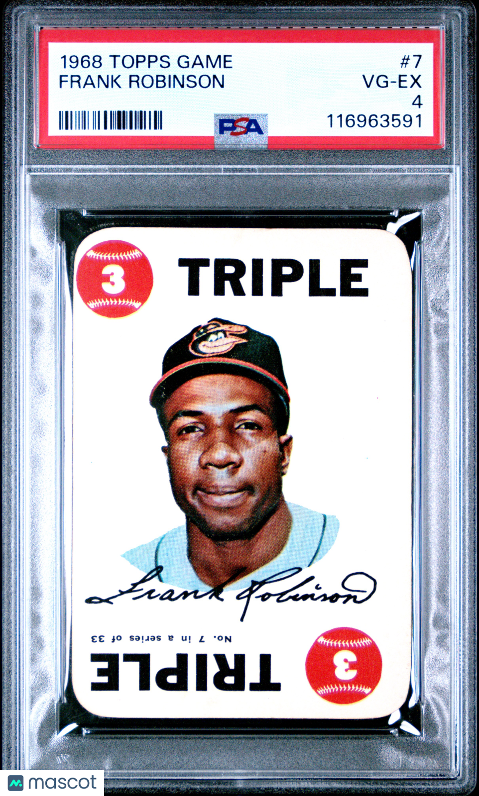 1968 Topps Game Frank Robinson PSA 4