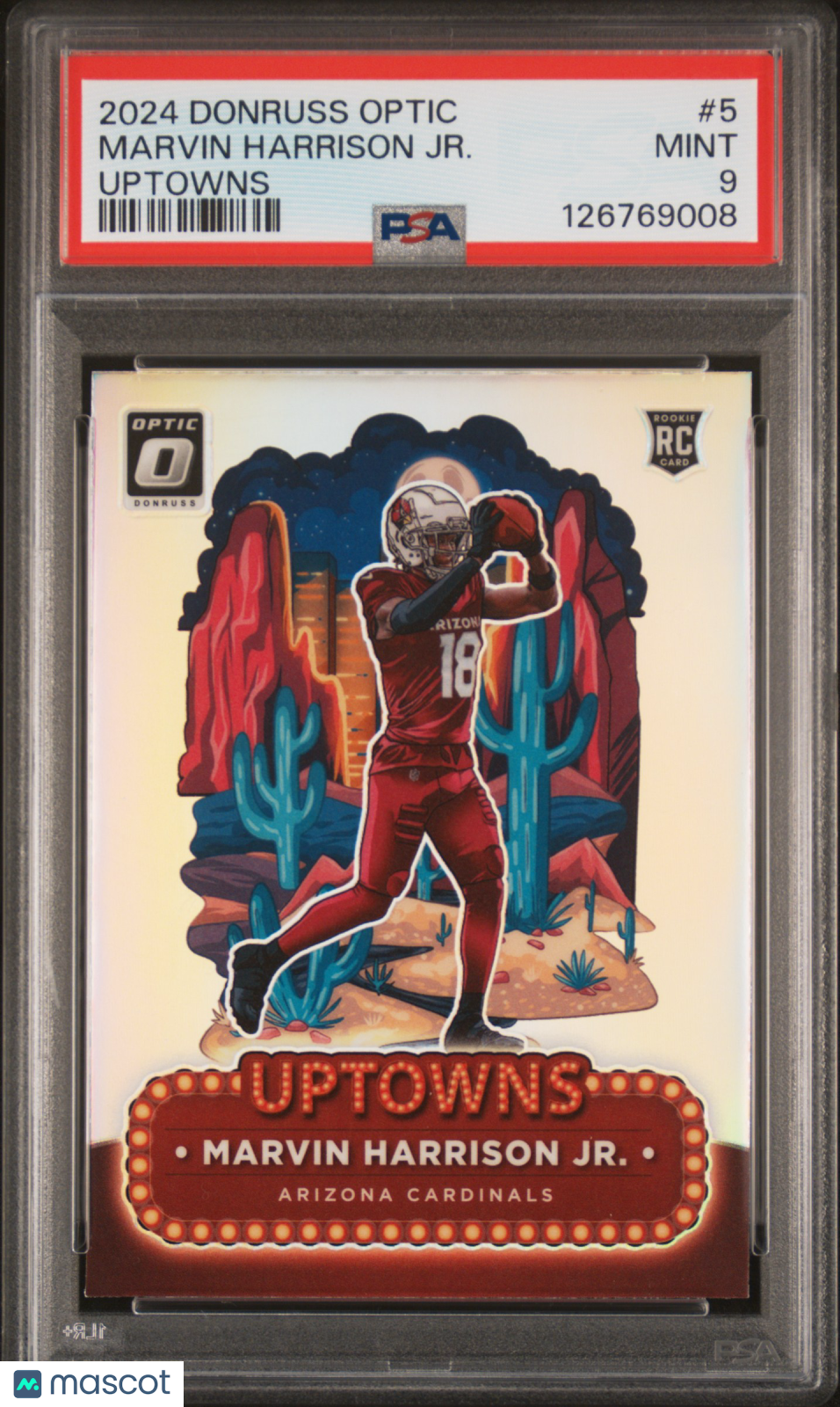 2024 Panini Donruss Optic Uptowns Marvin Harrison Jr. PSA 9