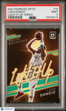 2021 Panini Donruss Optic Light It Up Luka Doncic Light It Up-Green PSA 9