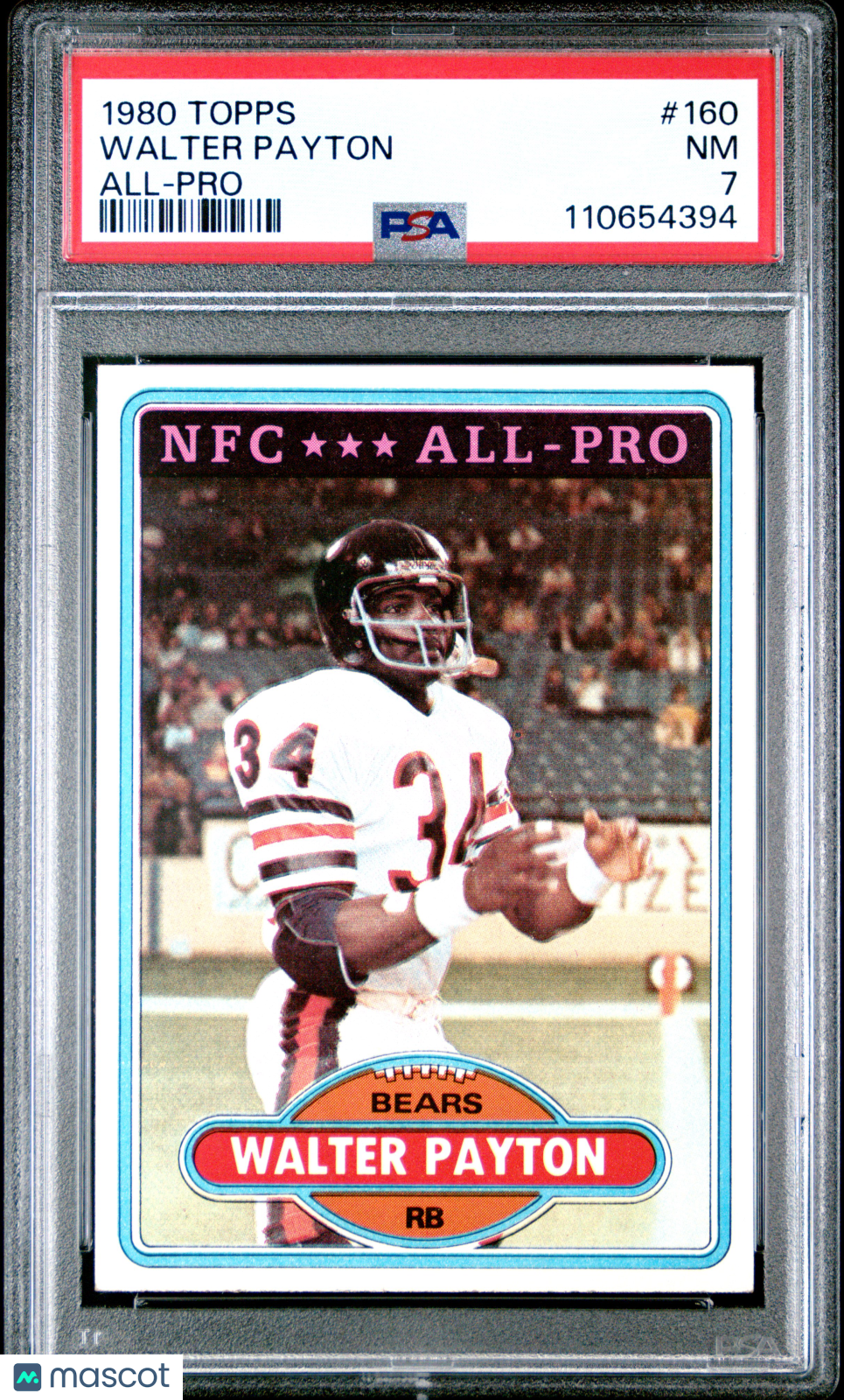 1980 Topps Walter Payton All-Pro PSA 7