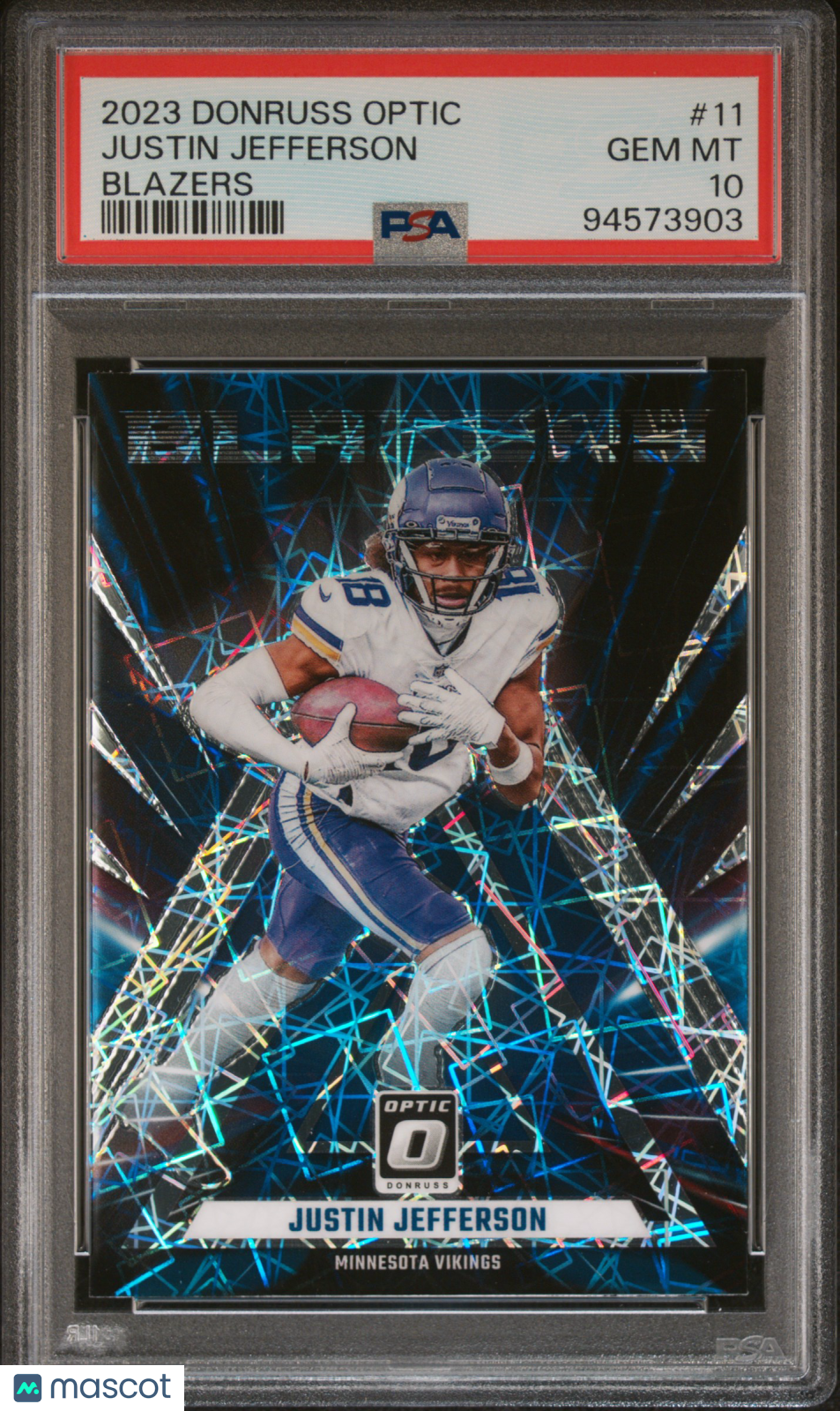2023 Panini Donruss Optic Blazers Justin Jefferson PSA 10