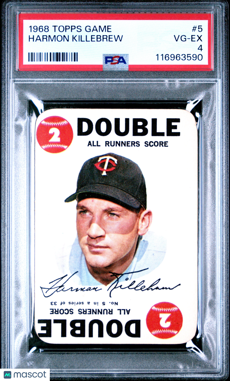 1968 Topps Game Harmon Killebrew PSA 4