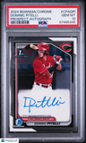2024 Bowman Chrome Prospect Autographs Dominic Pitelli Prospect Autograph PSA 10