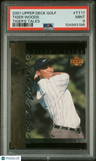 2001 Upper Deck Tiger'S Tales Tiger Woods #TT17 PSA 9
