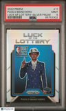 2022 Panini Prizm Luck Of The Lottery Paolo Banchero Silver Prizm PSA 9