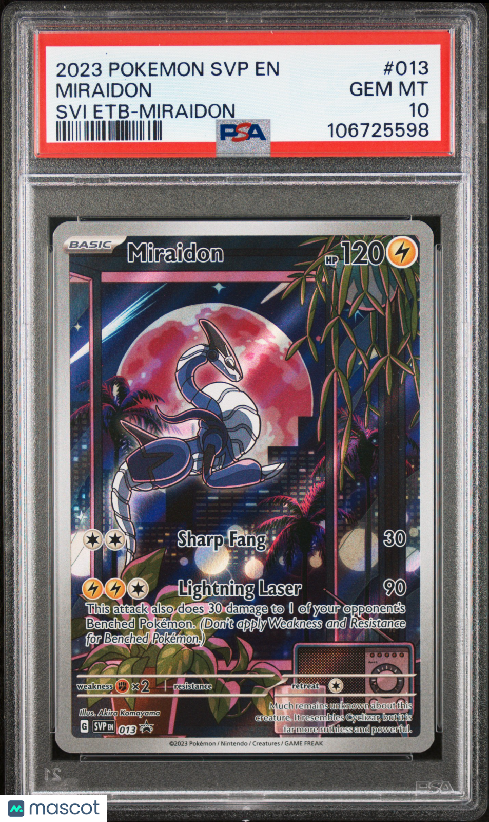 2023 Pokemon Svp En-Sv Black Star Promo Miraidon Svi Etb-Miraidon PSA 10