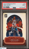 2024 Panini Donruss Optic Uptowns Josh Allen PSA 9